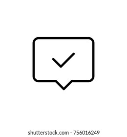 Premium notification icon or logo in line style. High quality sign and symbol on a white background. Vector outline pictogram for infographic, web design and app development.