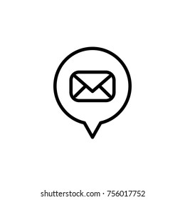 Premium notification icon or logo in line style. High quality sign and symbol on a white background. Vector outline pictogram for infographic, web design and app development.