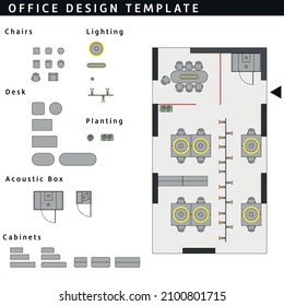 Premium office design template in vector format.