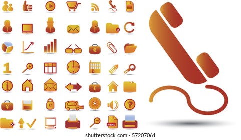 premium office signs - mega set. vector