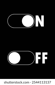 premium on off icon vector
