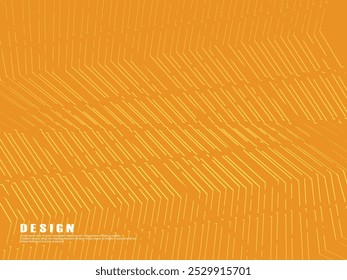 Premium orange background design with diagonal gradient gold lines pattern. Vector horizontal template for digital luxury business banner, formal invitation, luxury voucher, gift certificate, etc.