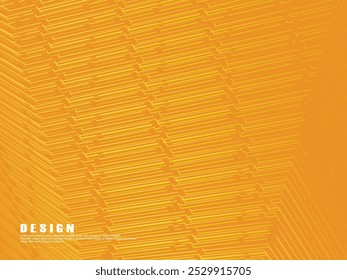 Premium orange background design with diagonal gradient gold lines pattern. Vector horizontal template for digital luxury business banner, formal invitation, luxury voucher, gift certificate, etc.