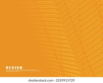 Design de fundo laranja premium com padrão de linhas de ouro gradiente diagonal. Modelo horizontal vetorial para banner de negócios de luxo digital, convite formal, voucher de luxo, vale-presente, etc.