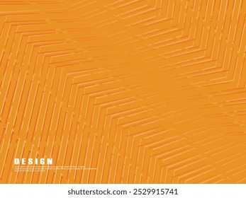 Diseño de fondo naranja de Premium con patrón de líneas doradas degradadas diagonales. Plantilla Horizontal de Vector para el Anuncio de negocios de lujo digital, invitación formal, cupón de lujo, certificado de regalo, etc.