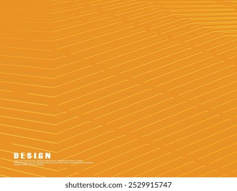 Premium orange background design with diagonal gradient gold lines pattern. Vector horizontal template for digital luxury business banner, formal invitation, luxury voucher, gift certificate, etc.