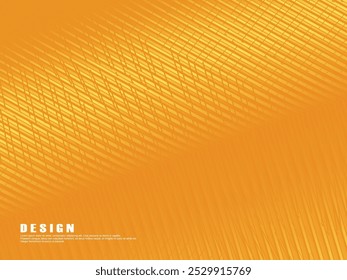 Premium orange background design with diagonal gradient gold lines pattern. Vector horizontal template for digital luxury business banner, formal invitation, luxury voucher, gift certificate, etc.