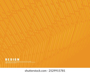 Premium orange background design with diagonal gradient gold lines pattern. Vector horizontal template for digital luxury business banner, formal invitation, luxury voucher, gift certificate, etc.