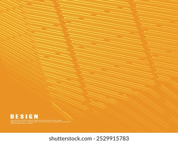 Premium orange background design with diagonal gradient gold lines pattern. Vector horizontal template for digital luxury business banner, formal invitation, luxury voucher, gift certificate, etc.