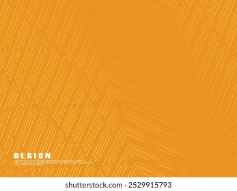 Design de fundo laranja premium com padrão de linhas de ouro gradiente diagonal. Modelo horizontal vetorial para banner de negócios de luxo digital, convite formal, voucher de luxo, vale-presente, etc.