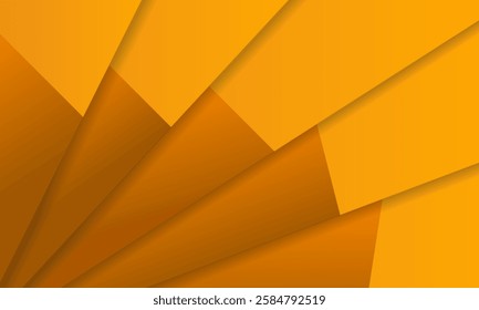 Premium orange color abstract background with dynamic shadows on slash background. Vector background.