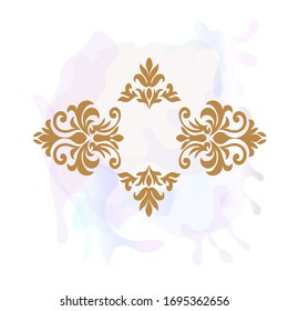 Premium Oriental vector damask patterns for greeting cards and wedding invitations