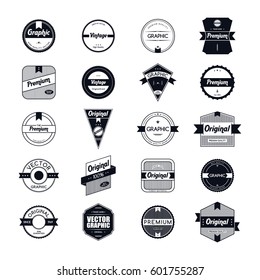 premium original label retro theme badge emblem vector graphic 