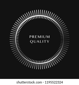 Premium ornament round design vector