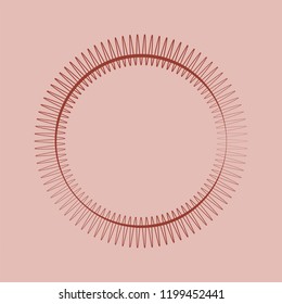 Premium ornament round design vector