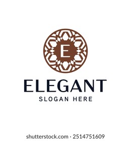 Premium Ornamental Logo Template for Upscale Enterprises