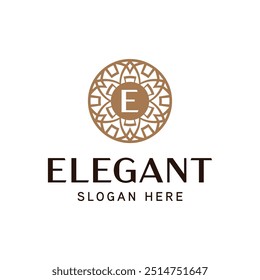 Premium Ornamental Logo Template for Upscale Enterprises