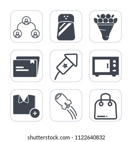 Premium outline, fill icons set on white background . Such as flower, t-shirt, kitchen, ingredient, people, file, paper, floral, cooking, white, craft, background, food, technology, manager, space