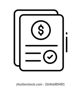 Ícone de estrutura de tópicos de gratificação do demonstrativo financeiro formal