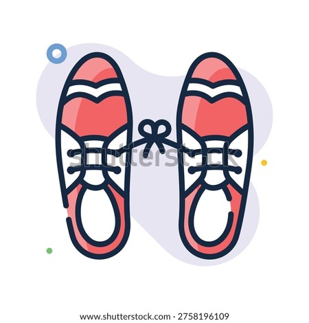 Premium outline icon representing funny shoes prank concept