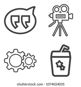 Premium outline set containing chatting, cocktail, ice, people, party, communication, drink, technology, lime, man icons. Simple, modern flat vector illustration for mobile app, website or desktop app