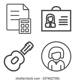 Premium outline set containing concept, bank, profit, instrument, network, lady, beauty, person, financial, people icons. Simple, modern flat vector illustration for mobile app, website or desktop app