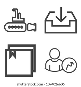 Premium outline set containing document, business, seascape, nautical, website, sign, concept, undersea, graphic icons. Simple, modern flat vector illustration for mobile app, website or desktop app