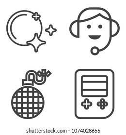 Premium outline set containing graphic, technology, power, explosion, business, boom, heat, burn, sky, center, web icons. Simple, modern flat vector illustration for mobile app, website or desktop app