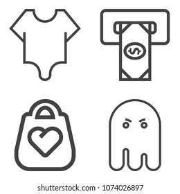 Premium outline set containing night, card, dark, fashion, object, model, pretty, withdraw, fear, atm, bank, woman icons. Simple, modern flat vector illustration for mobile app, website or desktop app