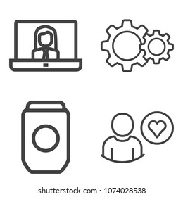 Premium outline set containing social, graphic, application, website, web, silver, action, food, blank, can, call icons. Simple, modern flat vector illustration for mobile app, website or desktop app