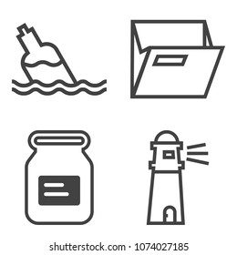 Premium outline set containing tin, metal, water, plastic, canned, ocean, cold, transparent, beach, aluminum, open icons. Simple, modern flat vector illustration for mobile app, website or desktop app