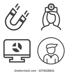 Premium outline set containing young, male, south, female, healthcare, hospital, people, abstract, uniform, data icons. Simple, modern flat vector illustration for mobile app, website or desktop app