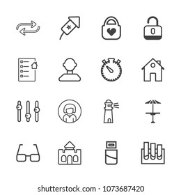 Premium outline set of icons containing eye, technology, medical, replacement, tower, substitute, face, sea, cable, cafe. Simple, modern flat vector illustration for mobile app, website or desktop app