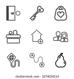 Premium outline set of icons containing safe, lock, fashion, key, unlock, property, business, emergency, organic, new. Simple, modern flat vector illustration for mobile app, website or desktop app