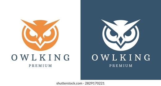 Premium owl logo with branding text