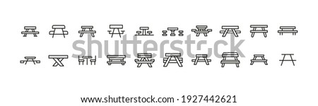 Similar – Image, Stock Photo seating areas seats