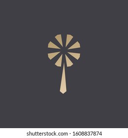 Premium palm logo design. abstract icon palm vector illustration