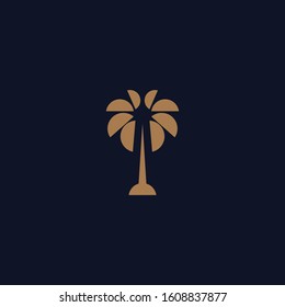 Premium palm logo design. abstract icon palm vector illustration