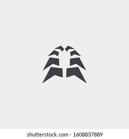 Premium palm logo design. abstract icon palm vector illustration