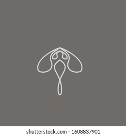 Premium palm logo design. abstract icon palm vector illustration