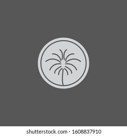 Premium palm logo design. abstract icon palm vector illustration
