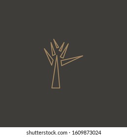 Premium palm logo design. abstract icon palm vector illustration