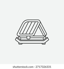 Icono de Prensa Premium Panini en estilo de arte de línea limpio y moderno