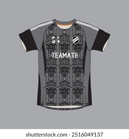vetor isolado 2d premium padrão jersey sport mockup