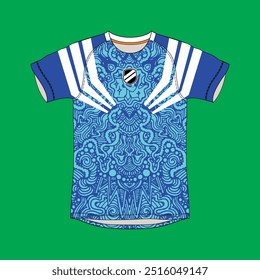 premium pattern jersey sport mockup 2d isolated vector
