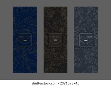 Premium pattern on a dark background. Exclusive luxury template for covers, interior, packaging and creative ideas