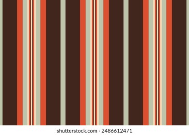 Vector textil de patrón de Premium, fondo de rayas de tela resistente. Lista de líneas textura de Vertical sin fisuras en la paleta de colores oscuros y rojos.