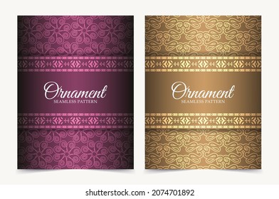 Premium pattern texture menu design