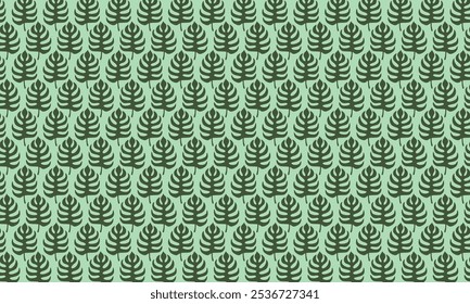Premium Patterns | Vector illustration of aesthetic leaf motif design.