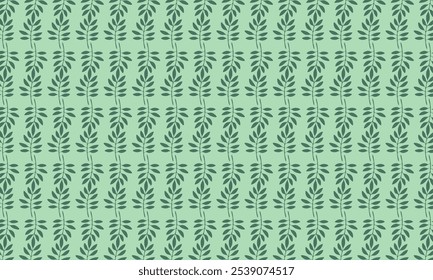Premium Patterns | Vector illustration of green leaf design pattern.
